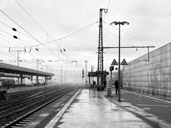 Essen Hauptbahnhof im Nebel